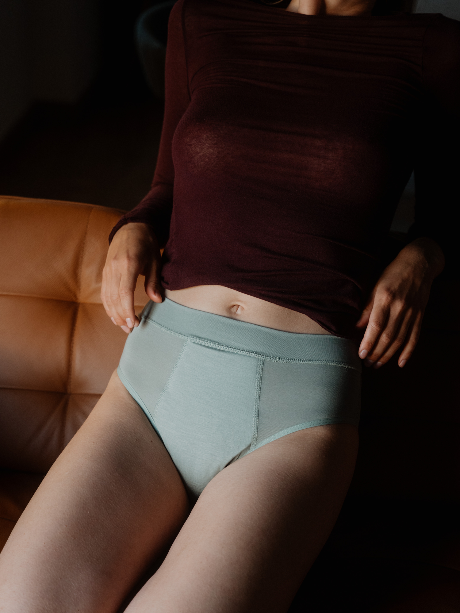 Overnight High Waist in Sage Green