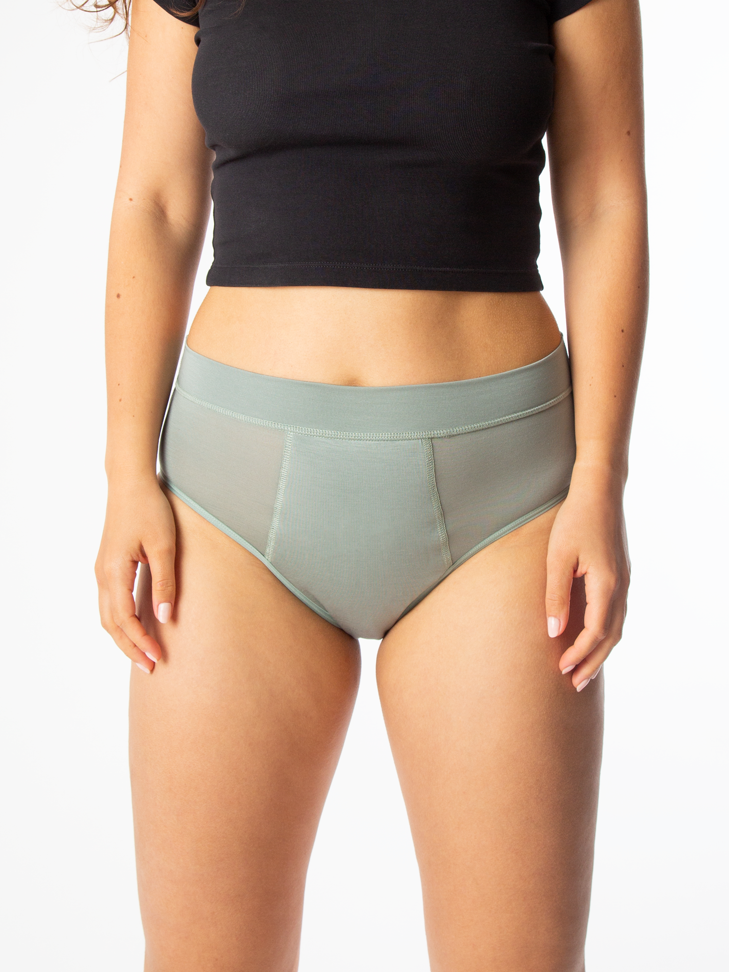 Overnight High Waist in Sage Green