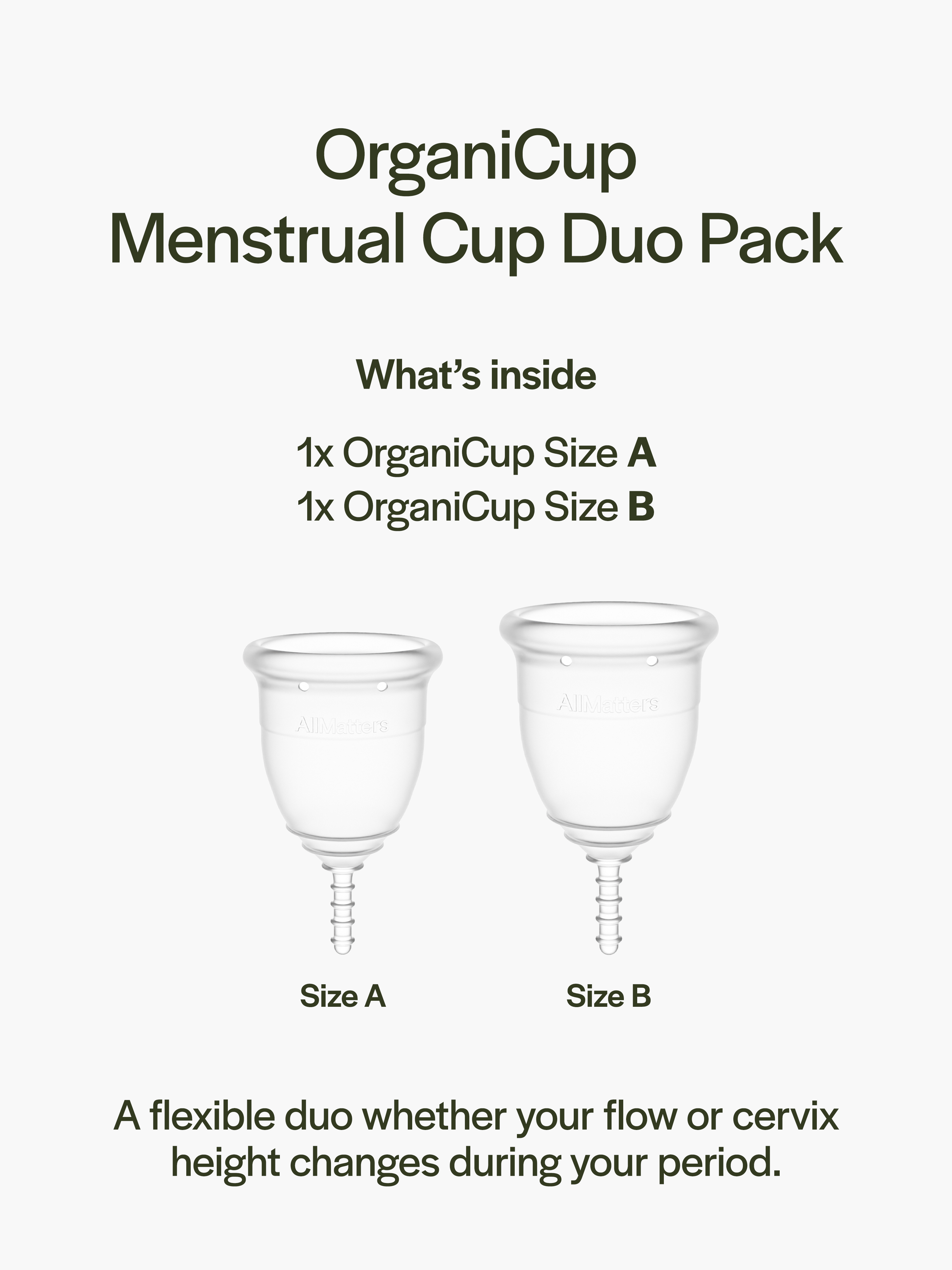 OrganiCup Menstrual Cup (Duo Pack)