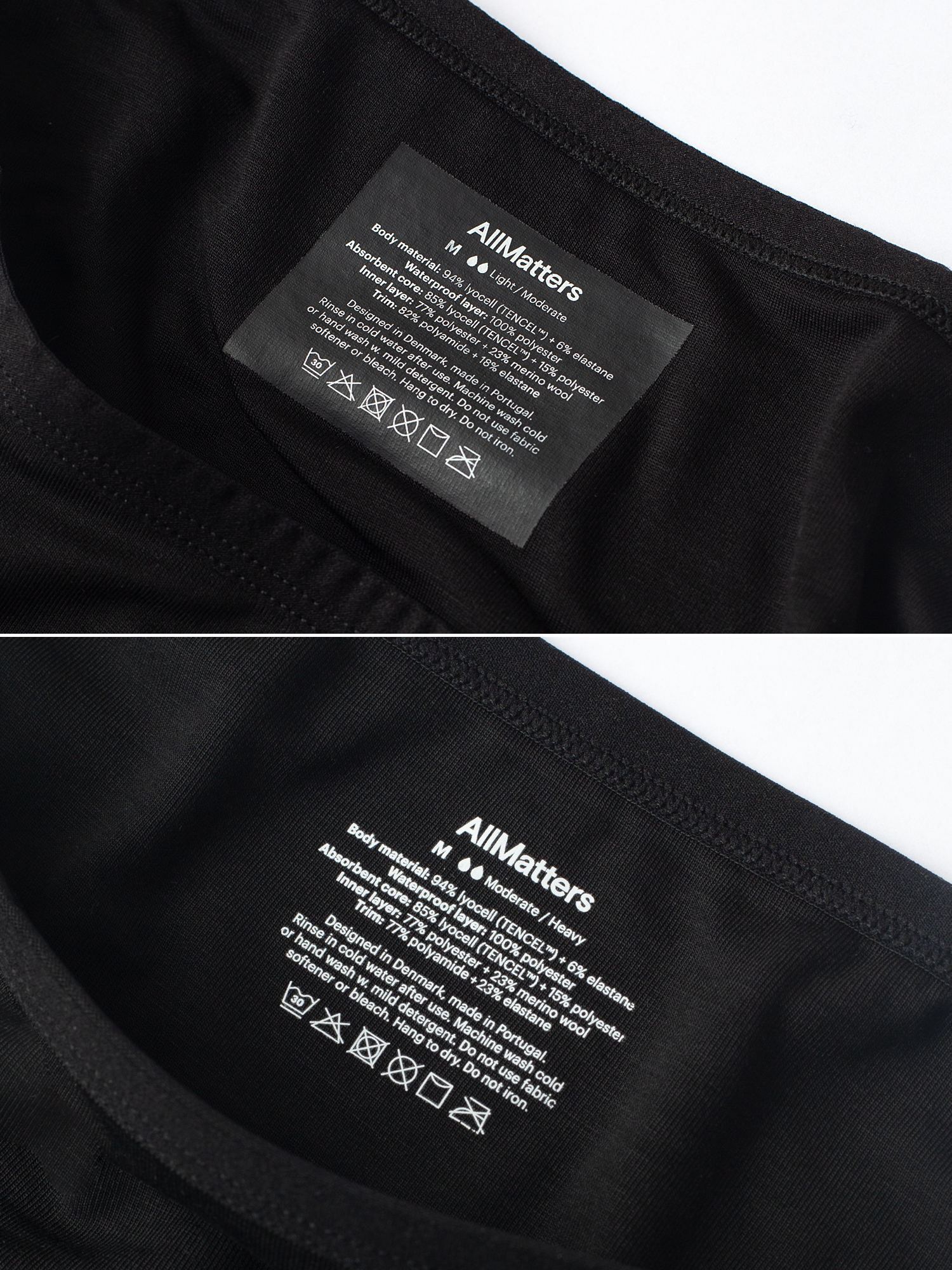 Imperfect Print - Tencel™ Brief in Black