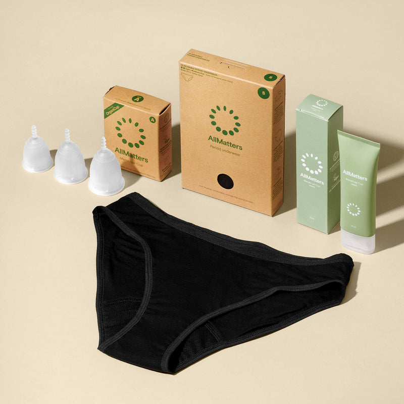 Variety Pack- Organic Pad, Period Panties & Menstrual Cup – Moon Time Store