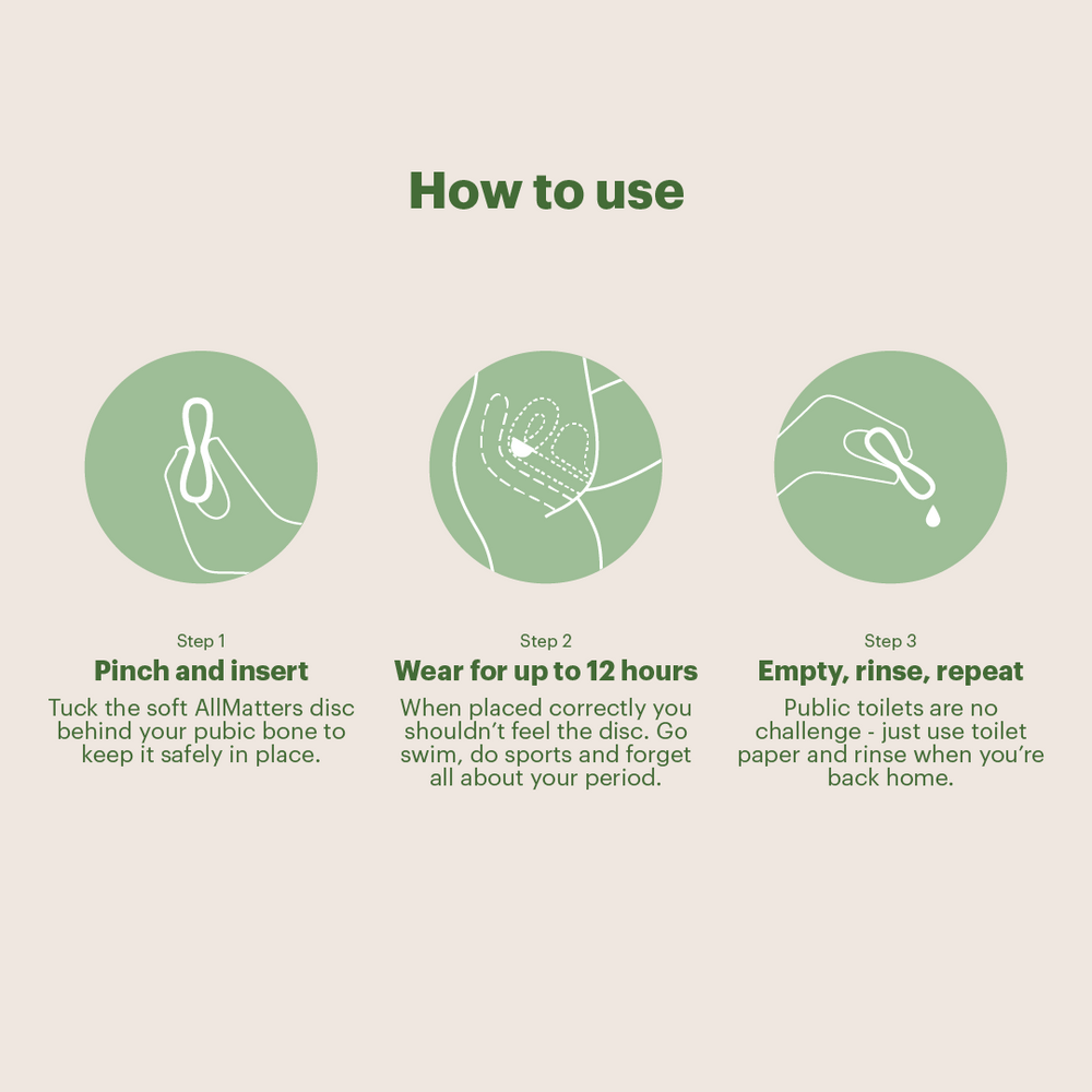 How to use a menstrual disc