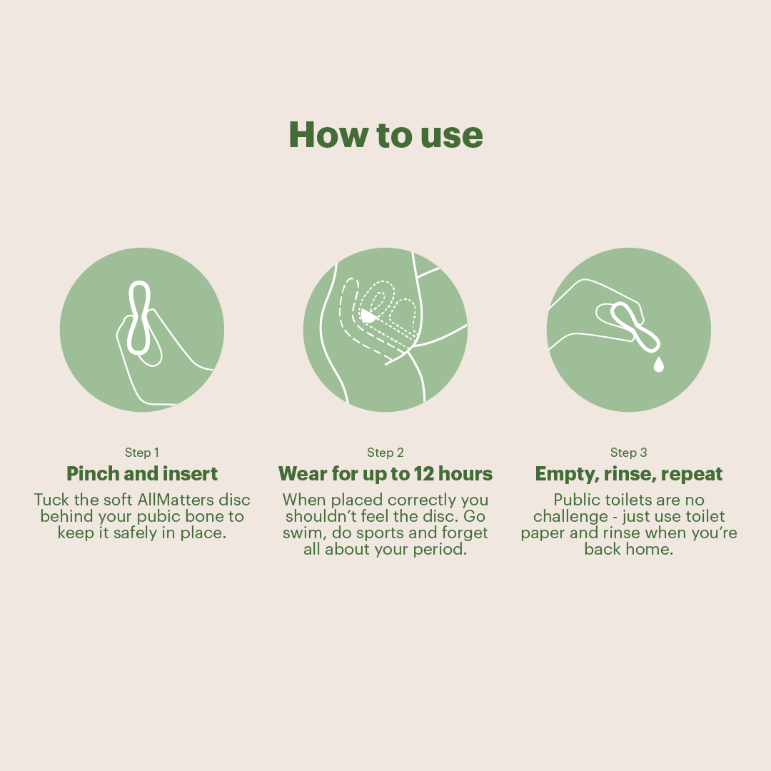 How to use a menstrual disc