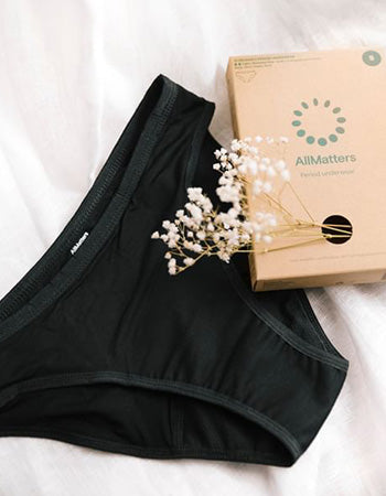 AllMatters Period Underwear - High Waist Black - Ecco Verde Online Shop