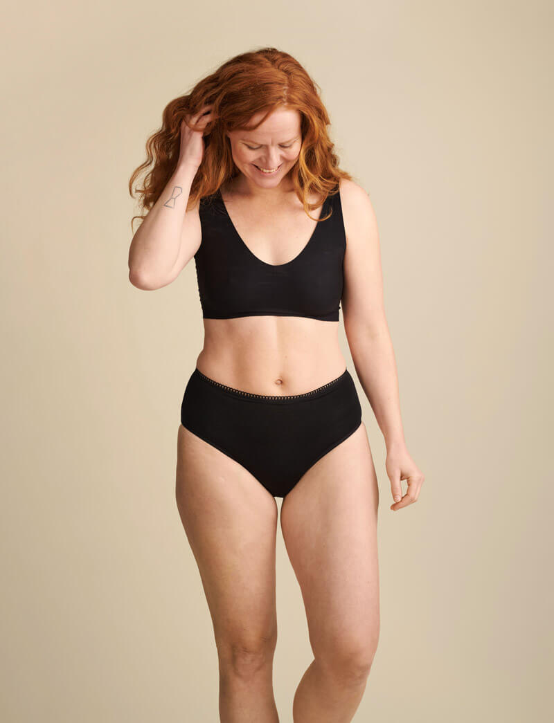 Plus Size Period Underwear Set Women's Plus Plain Leakproof - Temu Canada